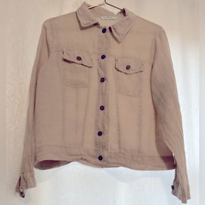GiGi Moda Linen Jacket L